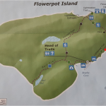 꽃병섬 트레일 지도